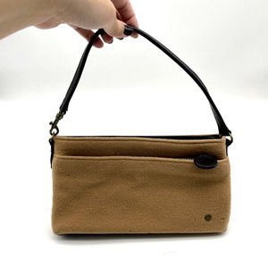 EUC Anne Bowen Exclusively for Mercedes-Benz Wool Cashmere Leather Clutch Purse